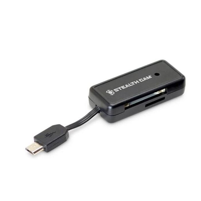 Stealth Cam STC-SDCRAND Micro USB OTG Memory Card Reader for Android Devices NEW