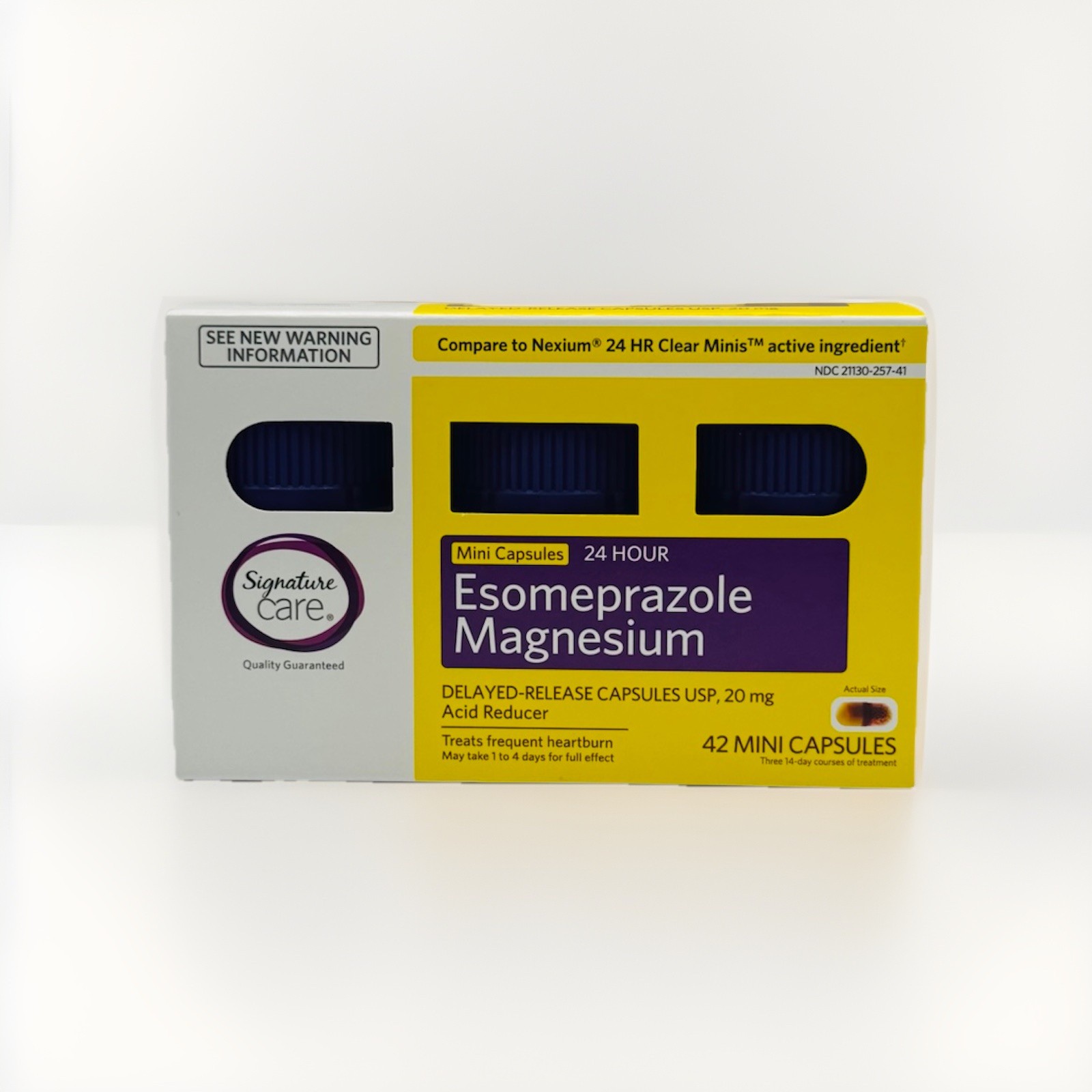 Signature Care Esomeprazole Magnesium Acid Reducer 20mg 42caps Ex 10/2027