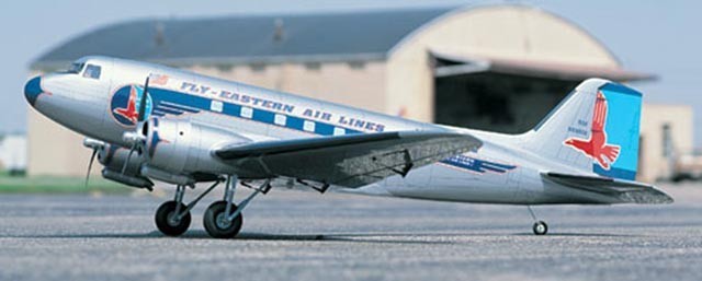 RC Airplane Laser Cut Short Kit Top Flite Douglas DC-3 GIANT Scale 82 in WS