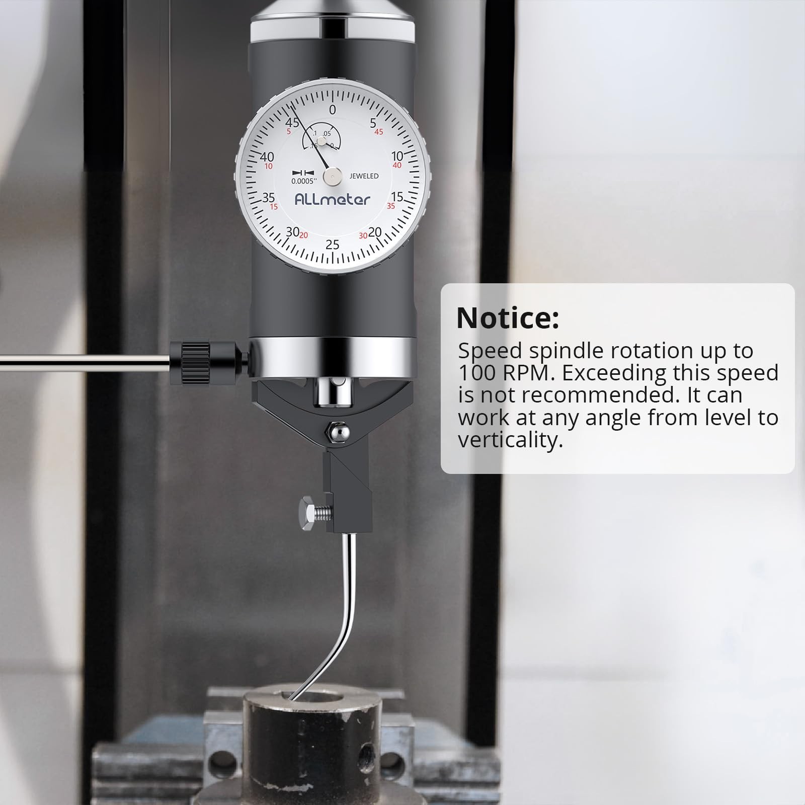 Coaxial Centering Dial Test Indicator,0-0.15" Range with 0.0005" Resolution,C...
