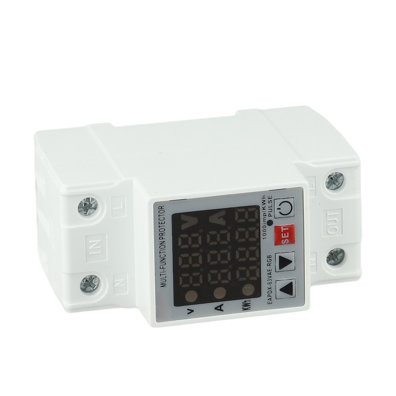 Adjustable Protector Relay with Display Features for Din Rail Applications