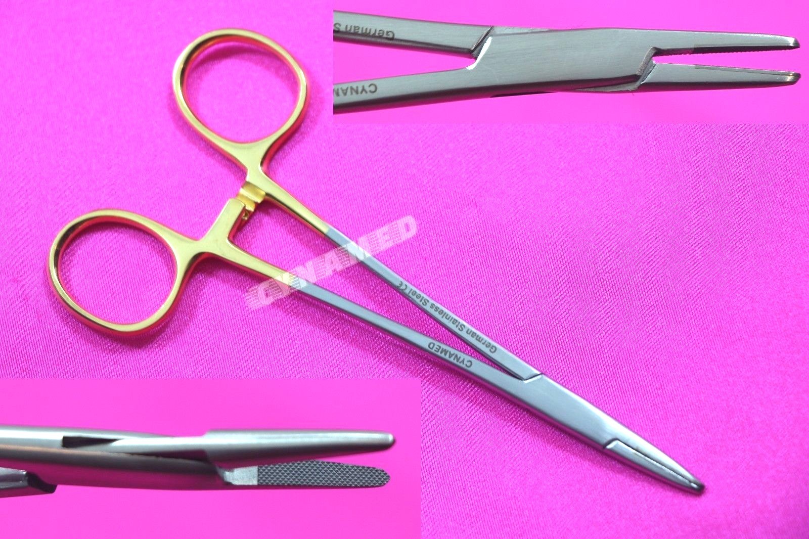 NEW GERMAN T/C MAYO HEGAR NEEDLE HOLDER DRIVER 5" WITH TUNGSTEN CARBIDE INSERTS