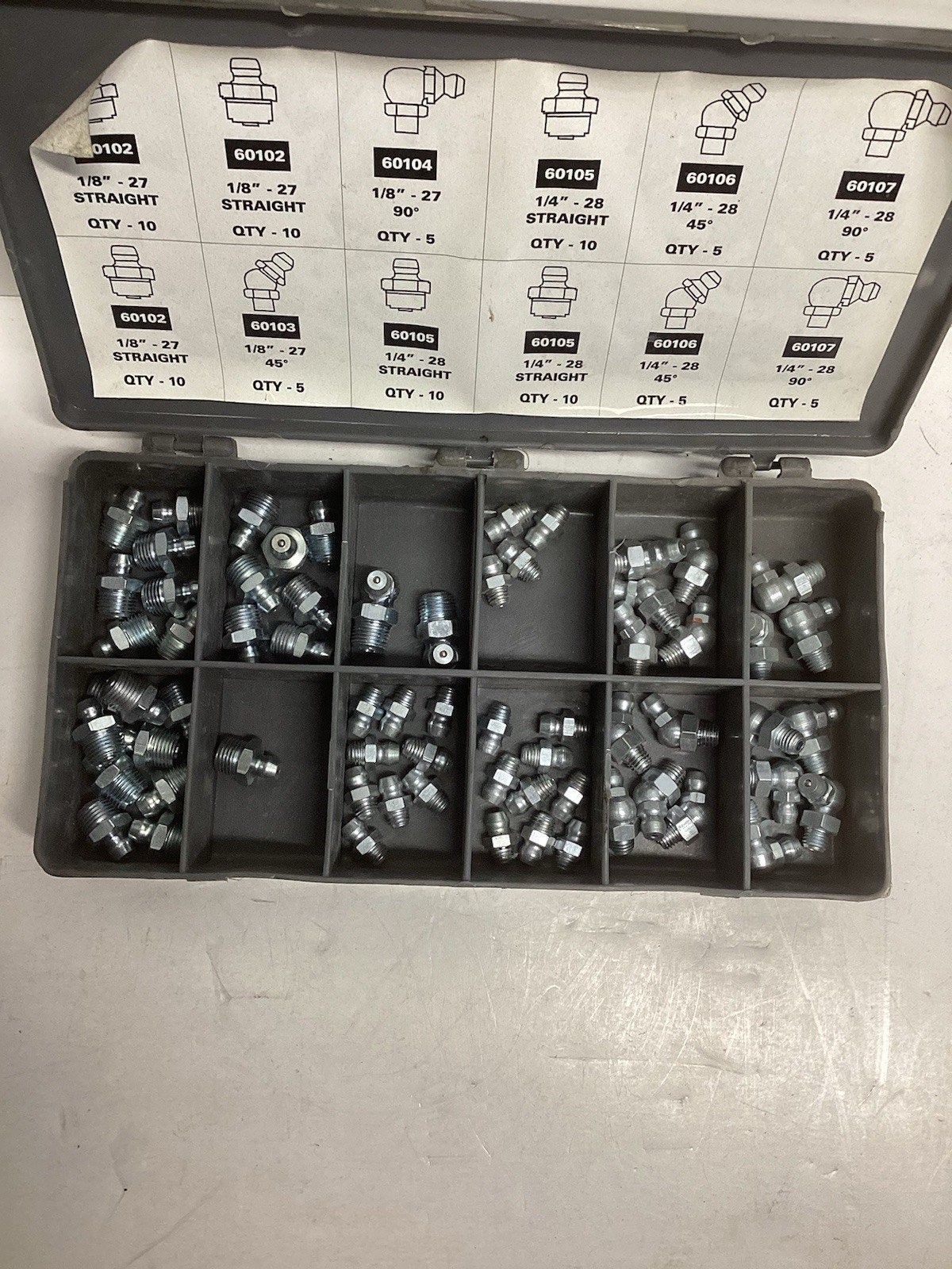 DYNAFLO GREASE FITTING ASSORTMENT KIT 99112 H-286 (NOT A FULL SET 68P)