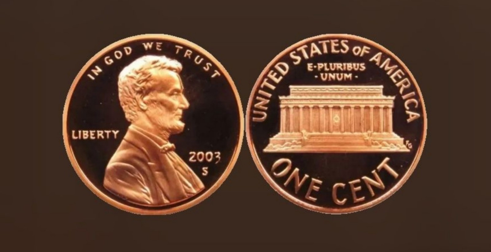 2003 S Proof Lincoln Memorial Cent Uncirculated US Mint