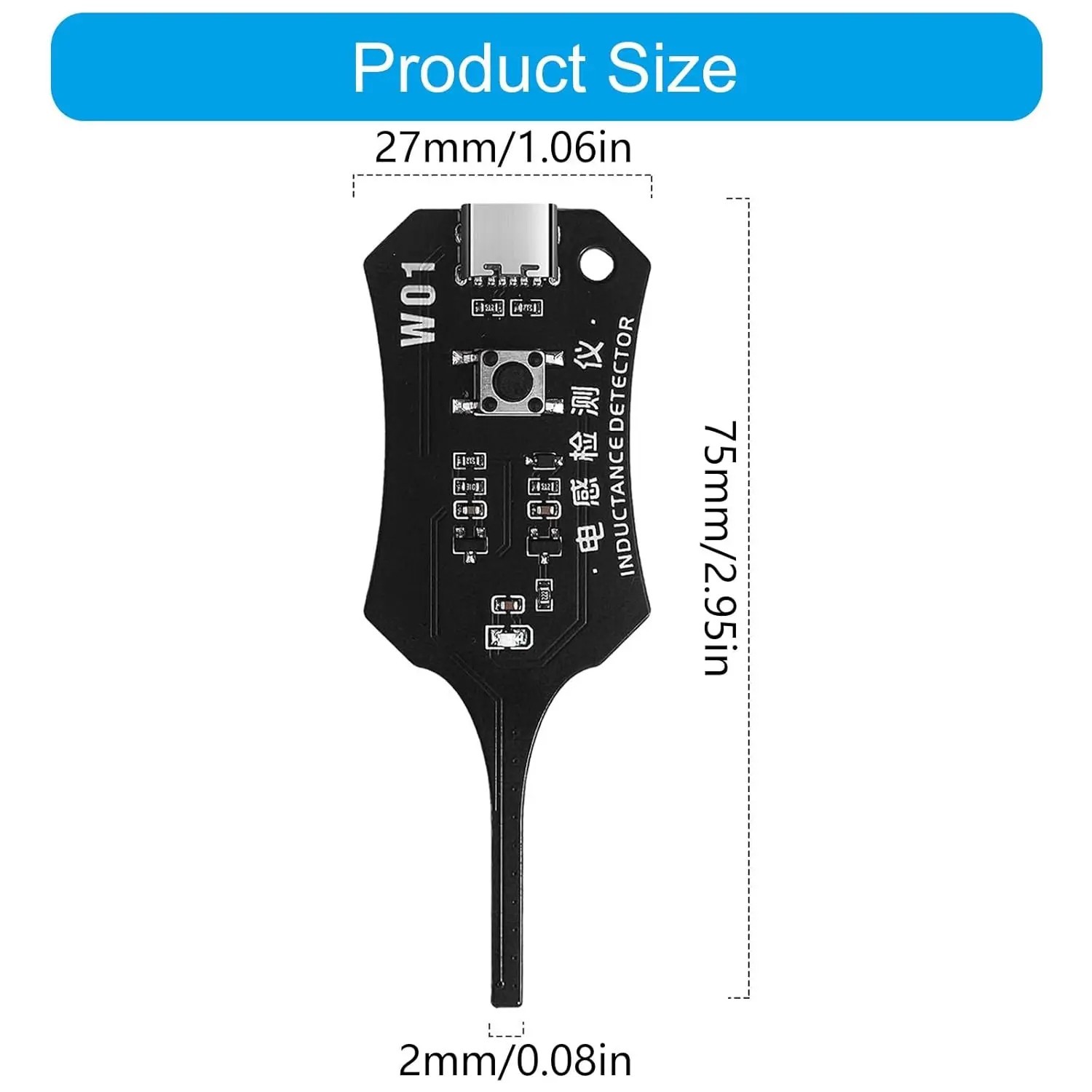 Universal Inductance Tester W01 Inductor Detectors With Compactly Construction