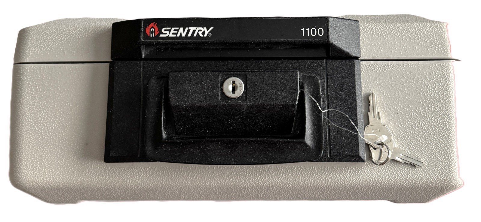 Sentry Safe 1100 Portable Fire-resistant Security Lockbox with 2 Keys