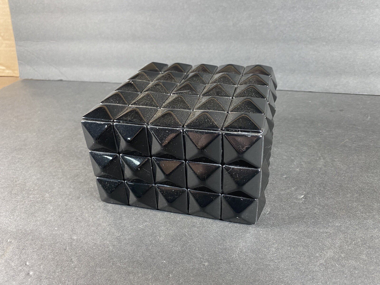 Decorative Geometric Style Black Decor Box