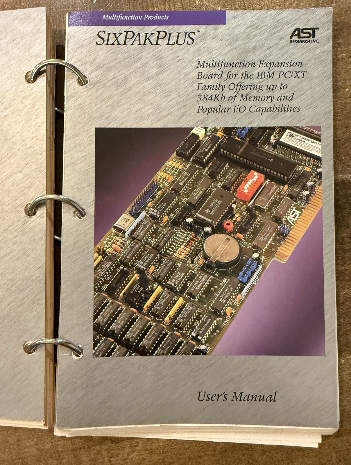 AST SuperPak & SixPakPlus Software User's Manual Vintage Computer
