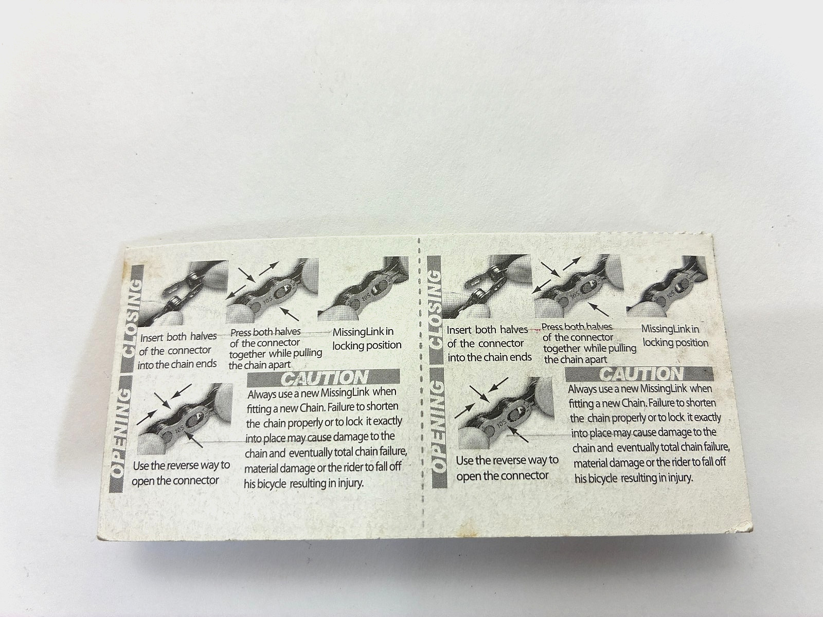 KMC Missing Link Campagnolo 10 speed quick links (two sets), new