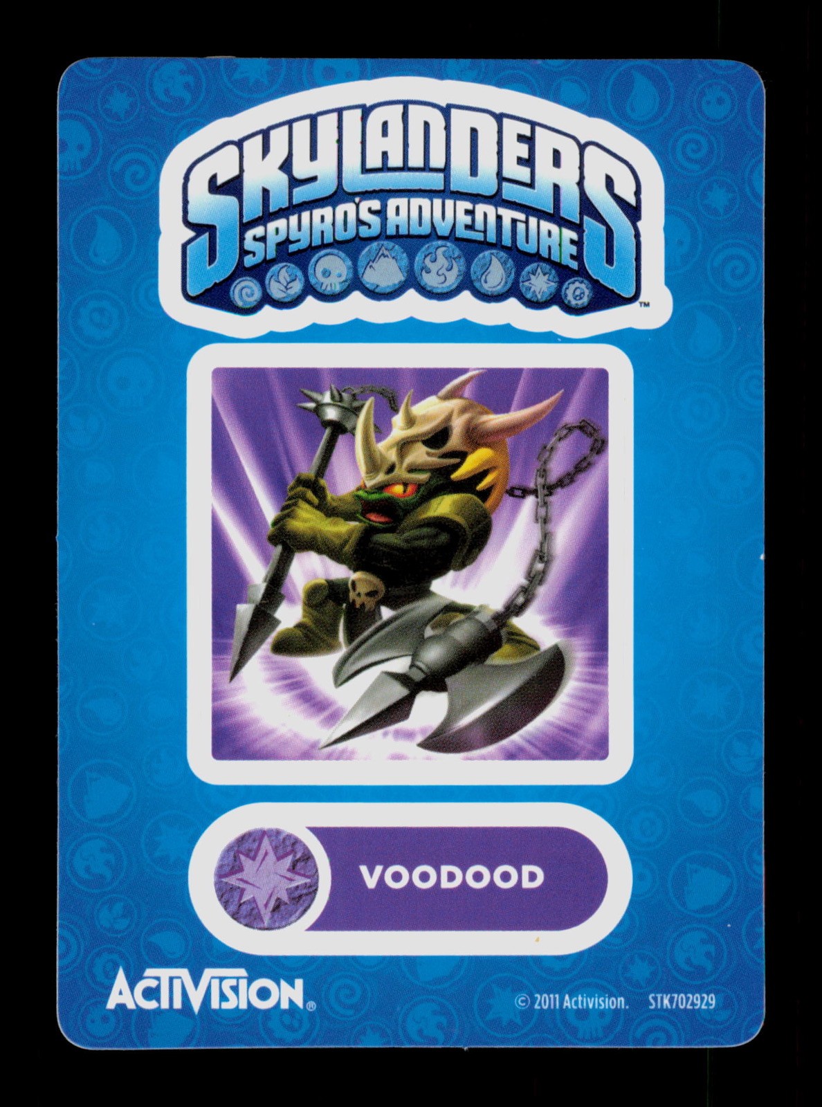 Voodood Skylanders Spyros Adventure 2011 Activision Sticker