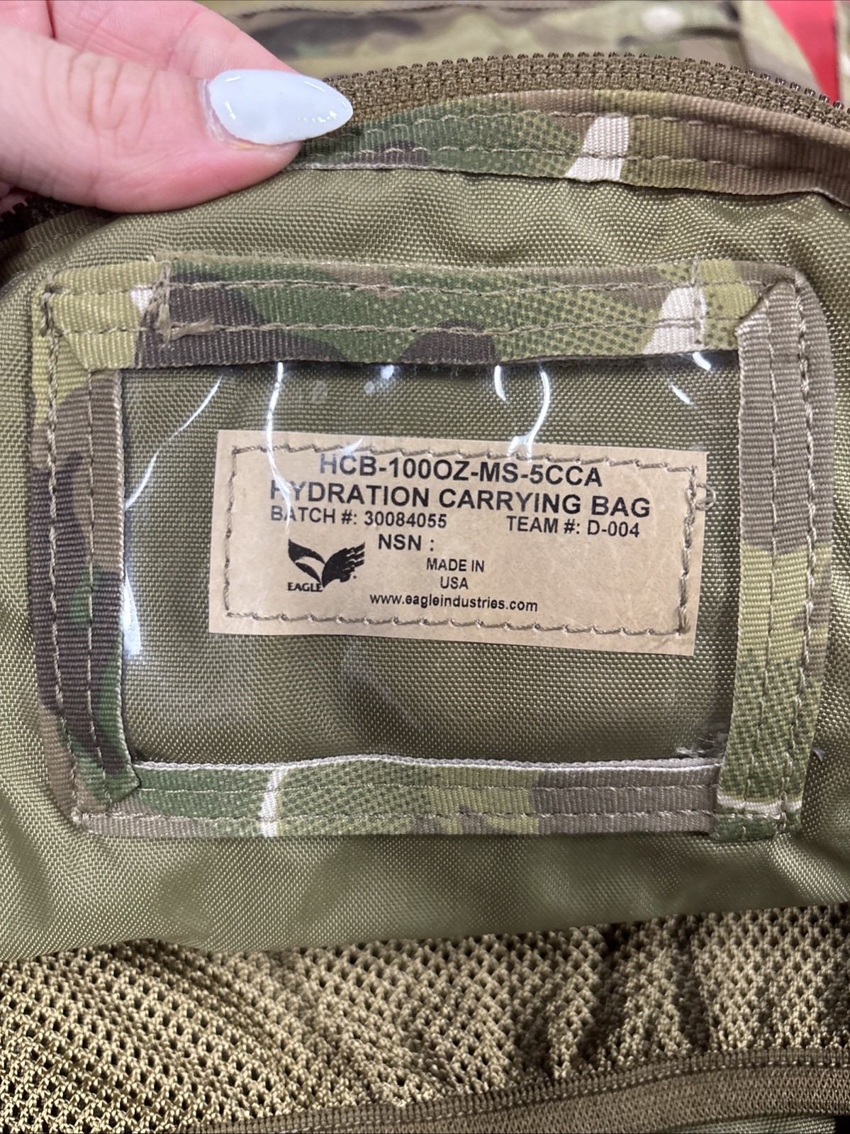 Eagle Industries Hydration Carrying Bag MAP HCB-100OZ-MS-5CCA