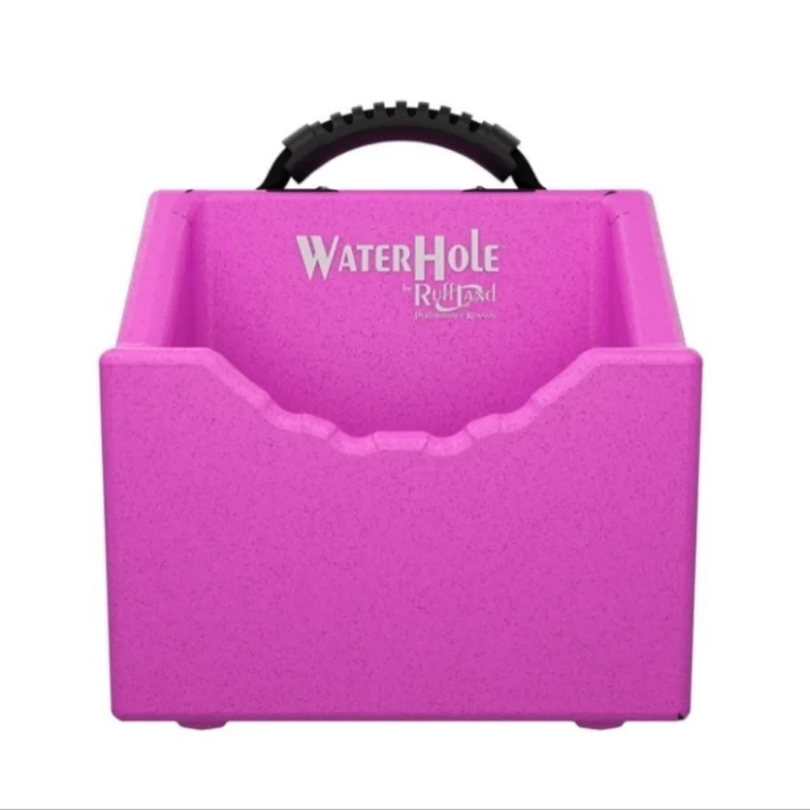 Ruff land Water Hole Dog Bowl Pink Ruffland Rotomolded Limited Color