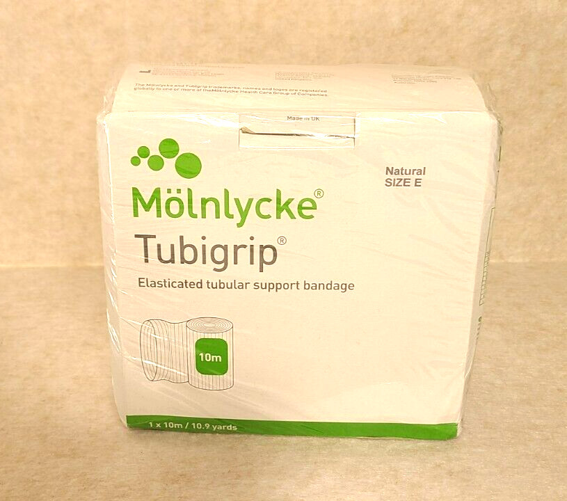 Molnlycke Tubigrip Size E  1 x 10m 10.9 yard Elasticated Tubular Support Bandage