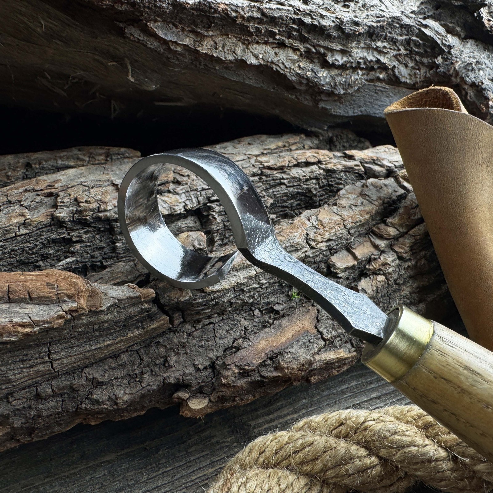 Spoon Carving Scorp Knife. Razor Sharp Blade. Wood Carving Tool for Beginners.