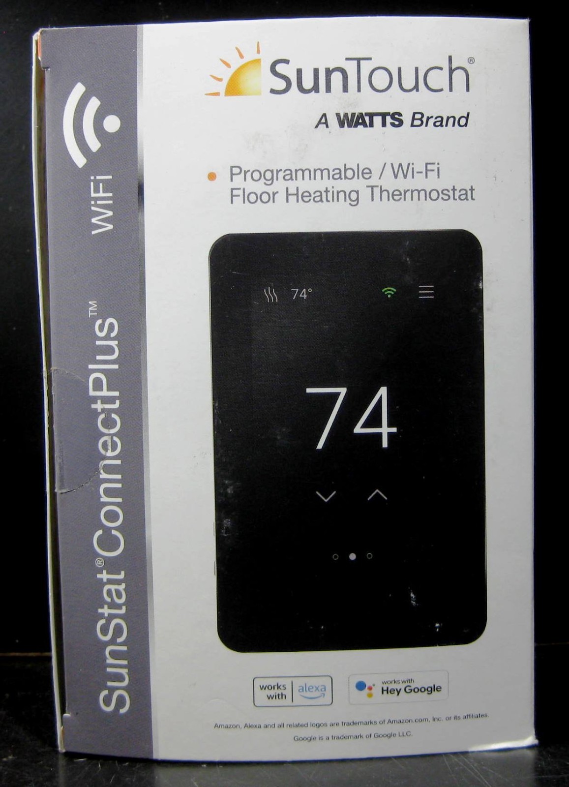 SunTouch 500900-SB SunStat ConnectPlus Wi-Fi Programmable Smart Thermostat Black