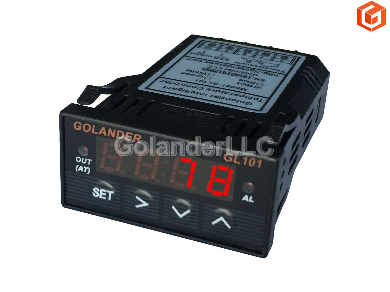 Universal 1/32DIN Digital PID Temperature Controller Red with K thermocouple