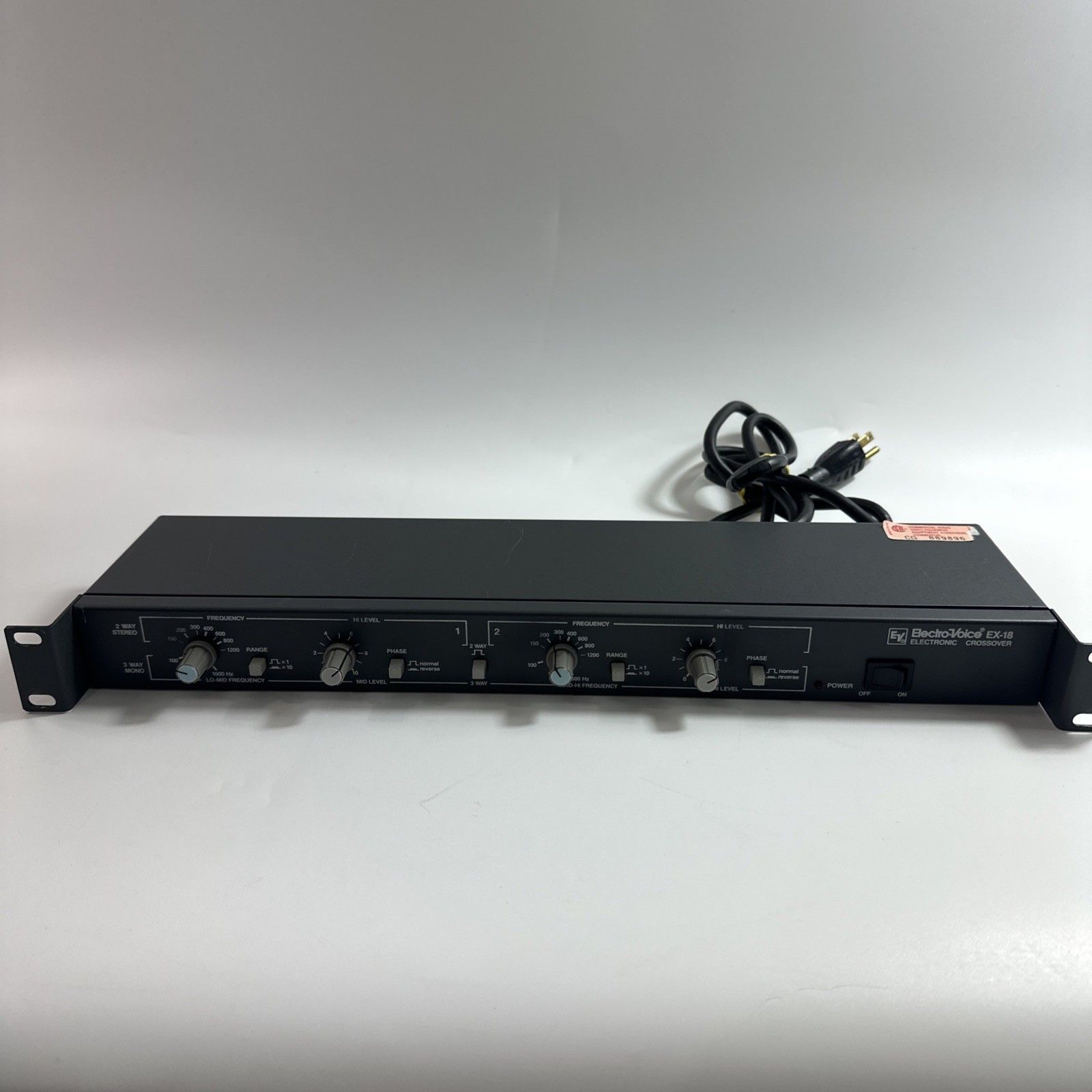 Electro-Voice EV  EX-18 EX18 Stereo 2-Way Mono 3-Way Crossover, Works!
