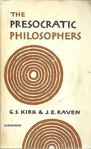 Presocratic Philosophers - Paperback, by Kirk - Acceptable
