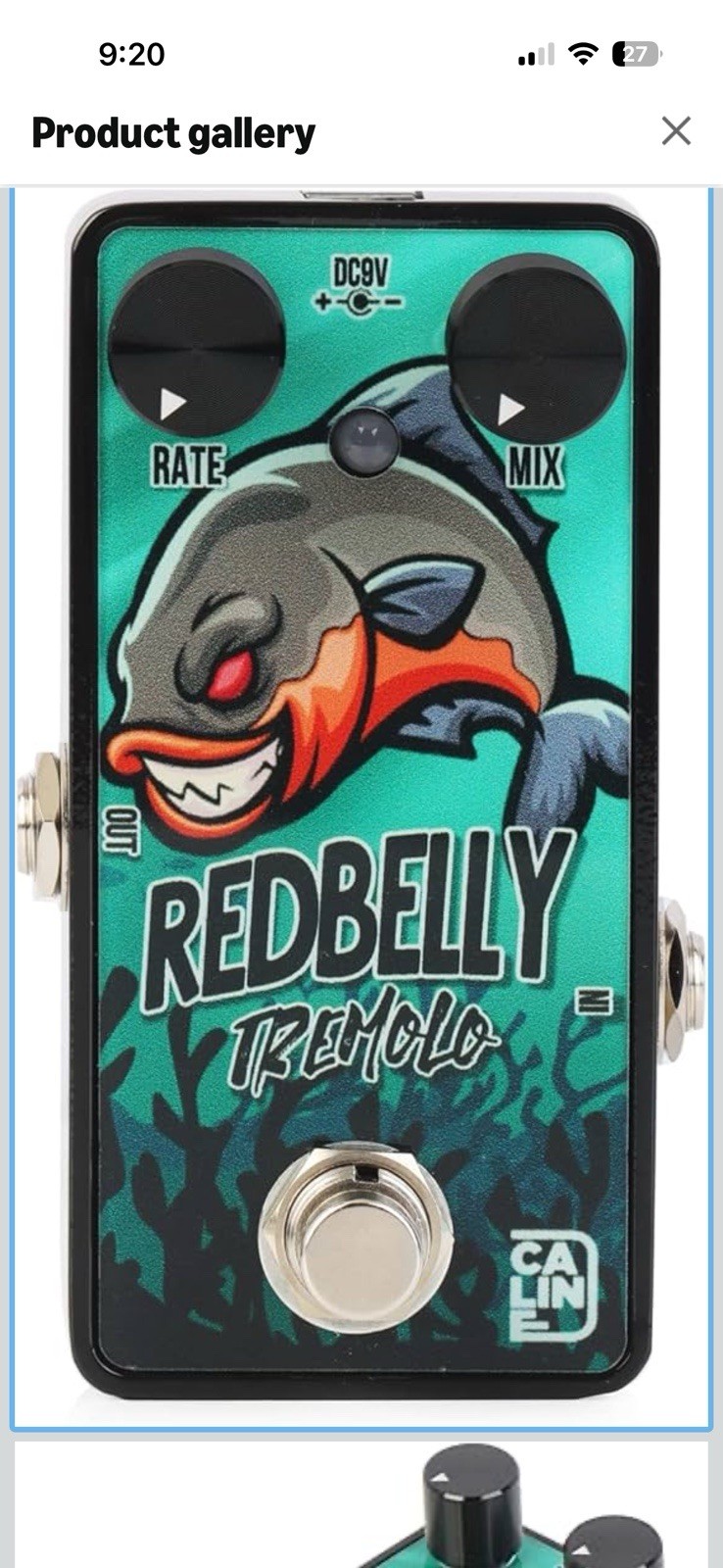 🔥Caline G007 Red Belly Tremolo G Series Guitar Effect Pedal from Caline NOB