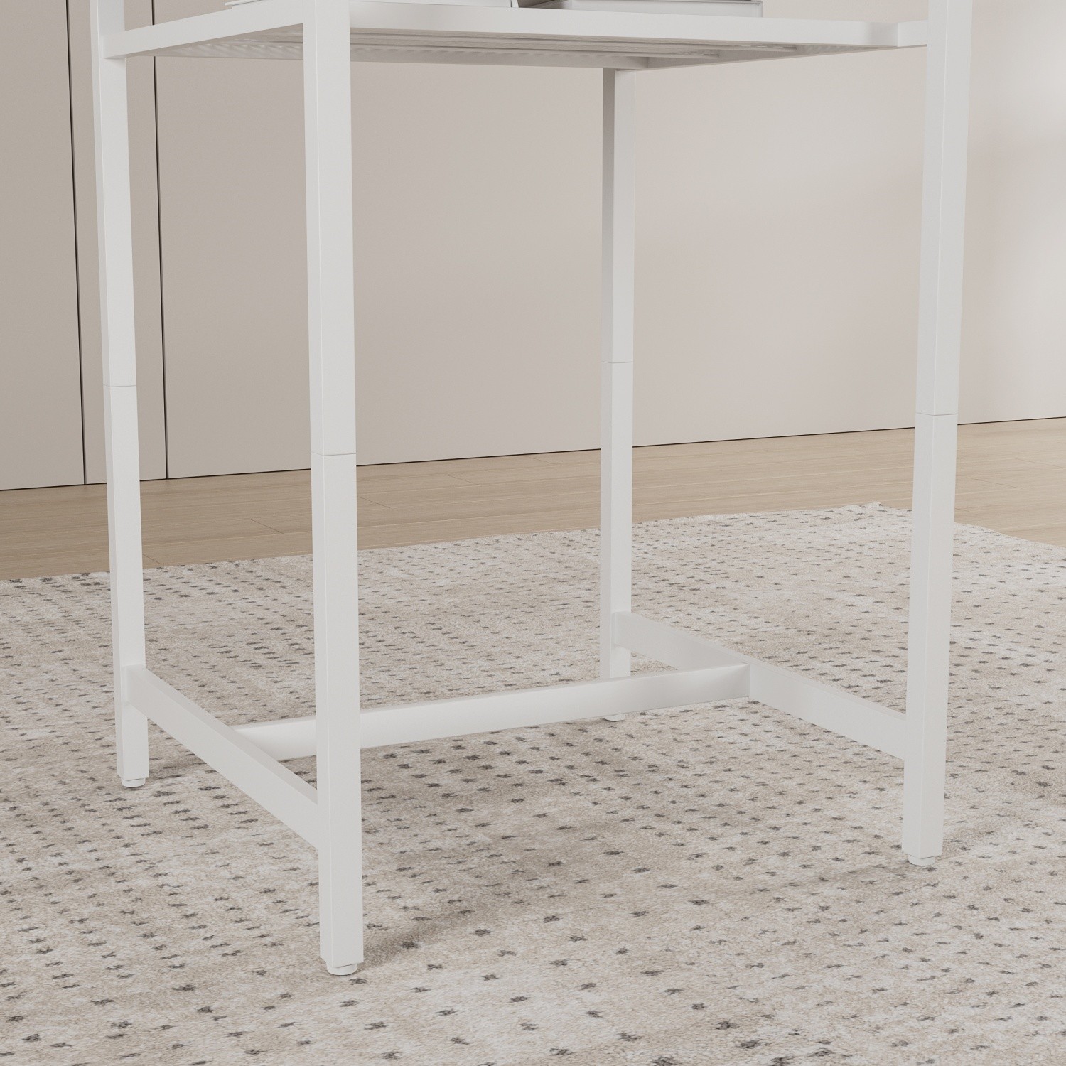 3 Piece Bar Table Set Counter Height Dining Kitchen Pub Table with 2 Stools