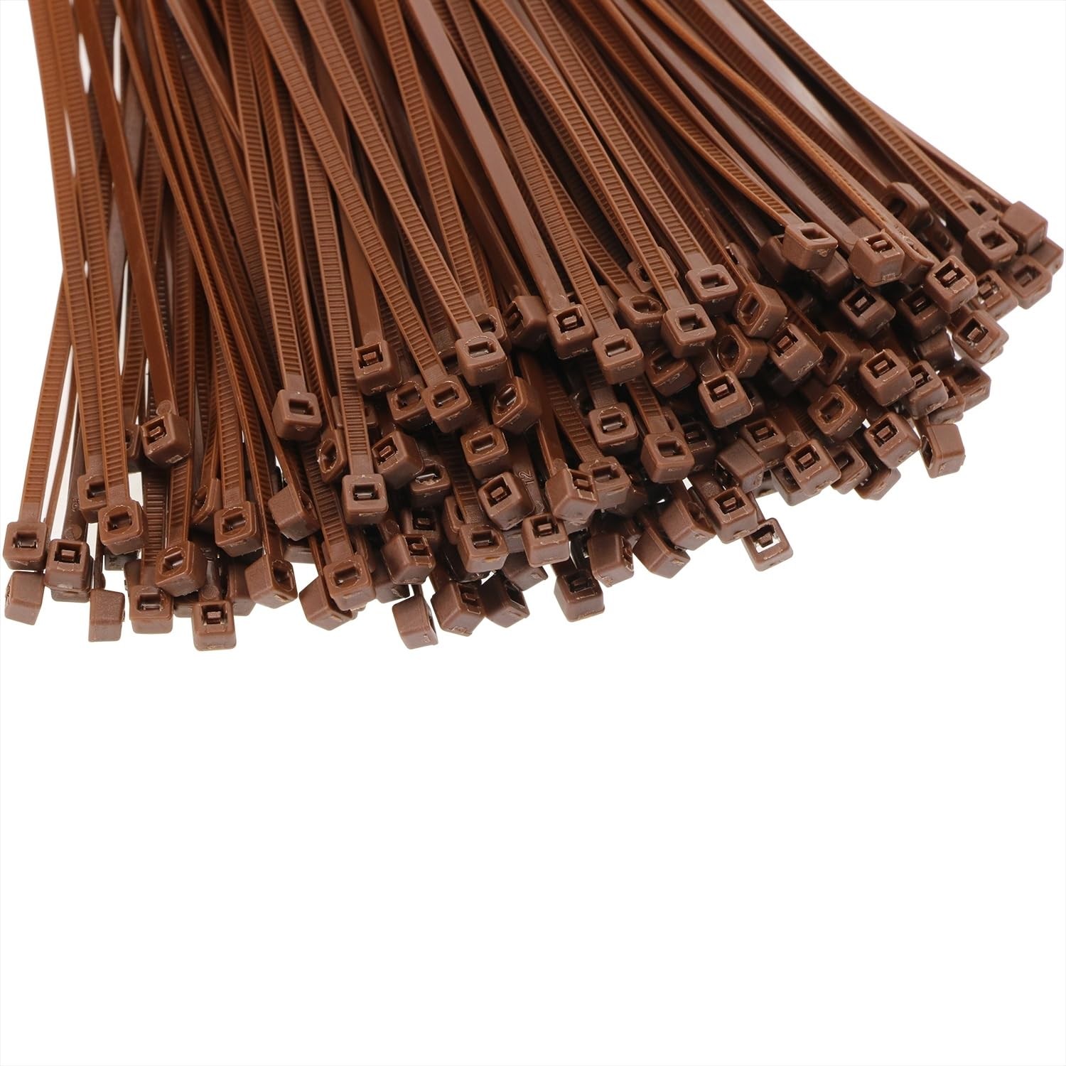 4 Inch Multi-Color Multi-Purpose Nylon zip Ties 4 inch, 200pcs Brown