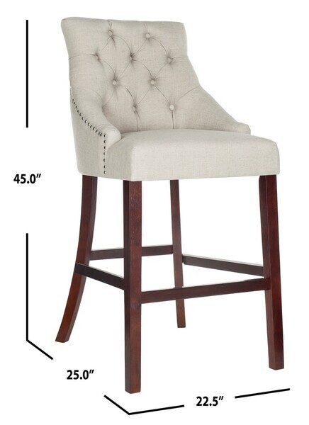 Safavieh Tufted Wing Back Bar Stool, Reduced Price 2172702614 BST6304D-SET2