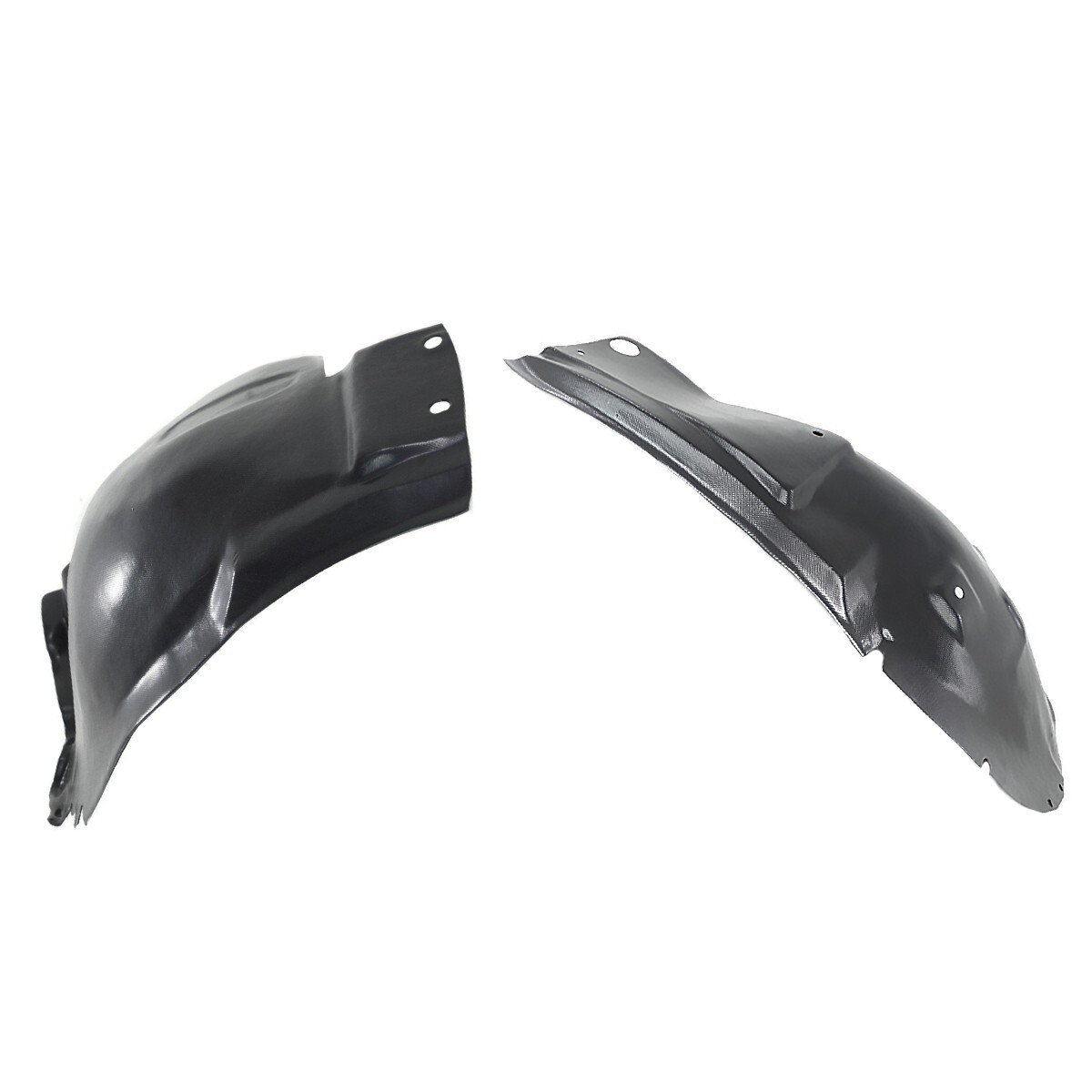 Front Left & Right Fender Liner Sections Set For 2005-2009 Ford Mustang Base