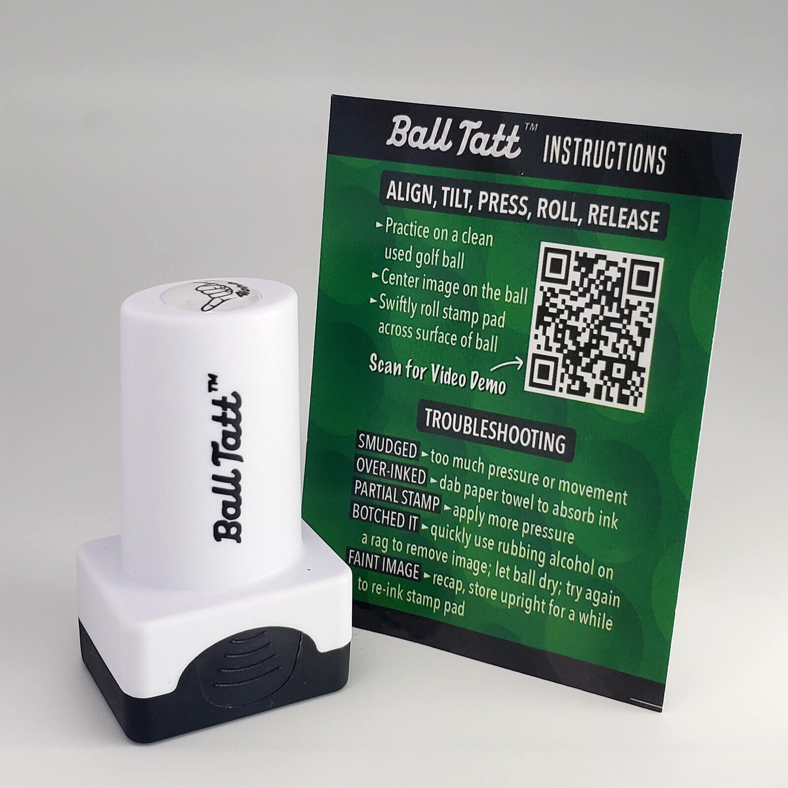 Ball Tatt - Aloha Golf Ball Stamp Marker Quick-Dry Self-Inking Ball Stamper