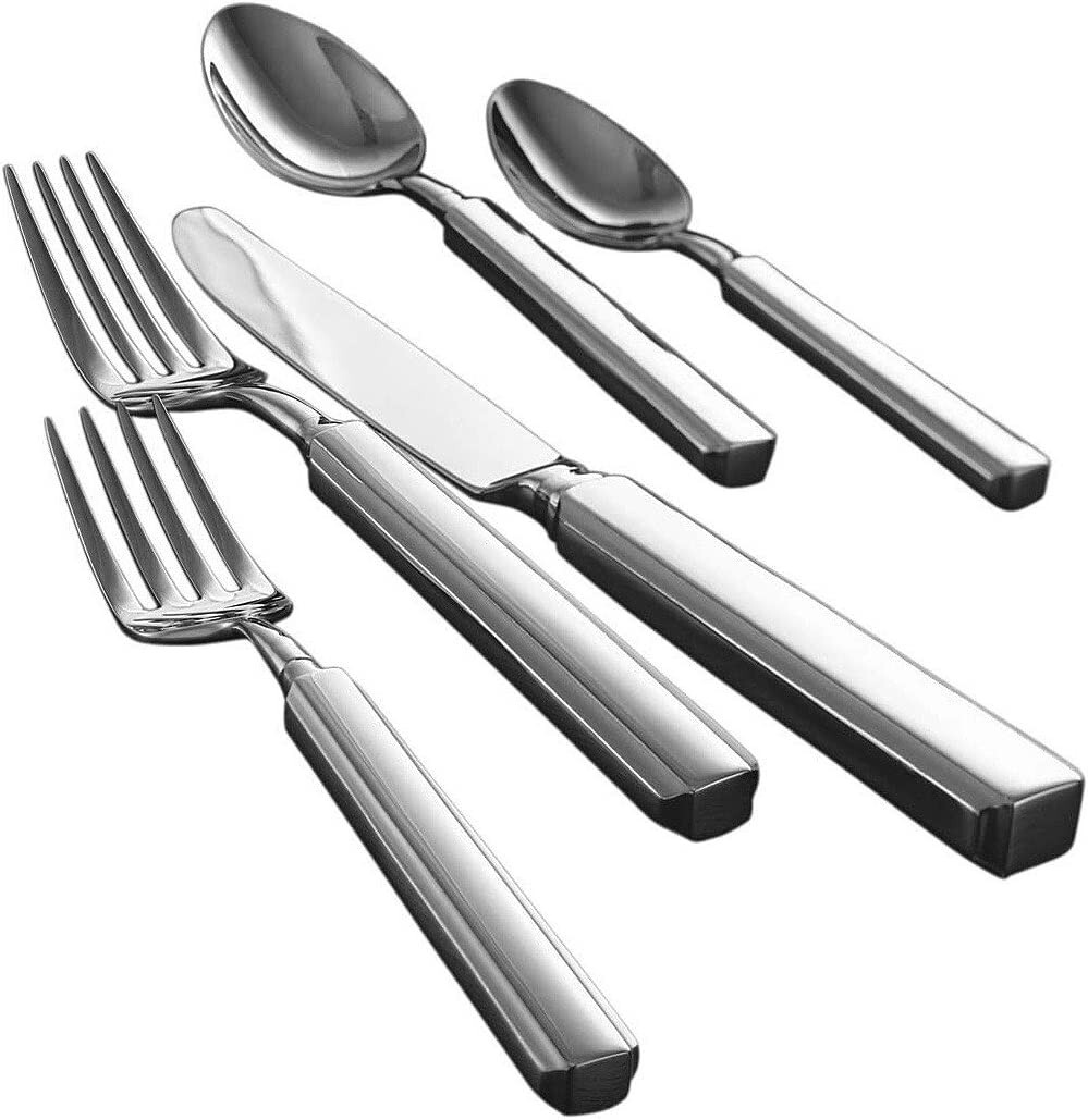 NEW-Lenox Chatswood Frosted 5 Piece Place Setting 18/10 Stainless 