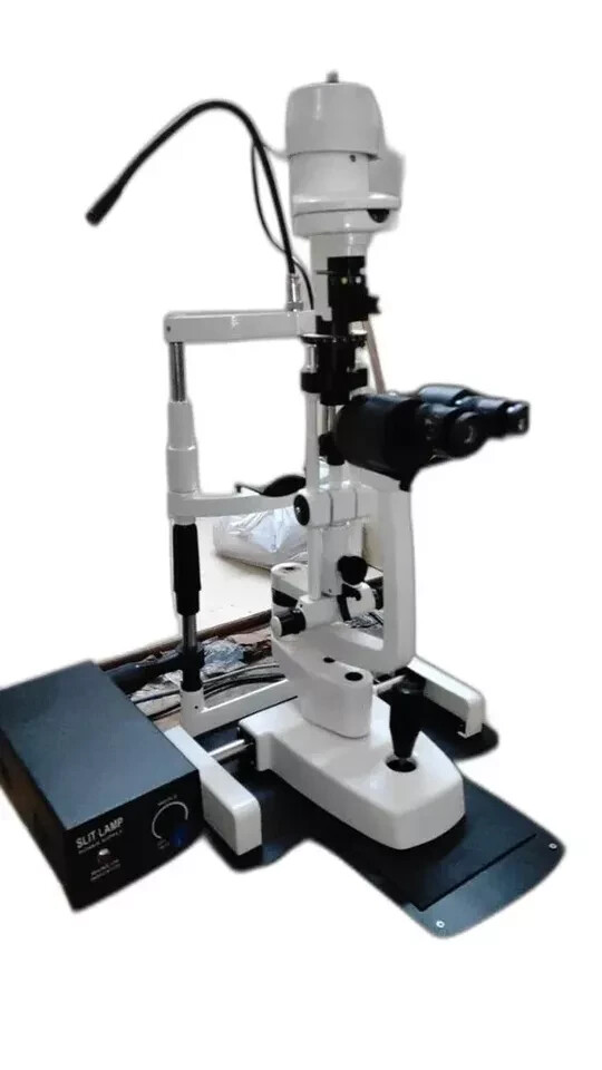 2 STEP Manual Non Portable Slit Lamp Haag Streit type In Metal Plate Base