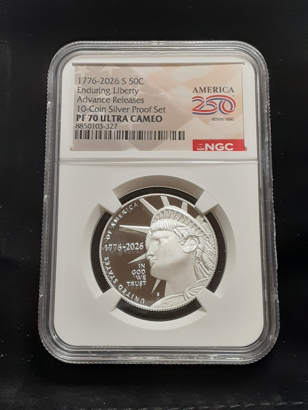 2026 S SILVER PROOF SET LIBERTY HALF NGC PF70 UCAM ADVANCE RELEASES AMERICA 250