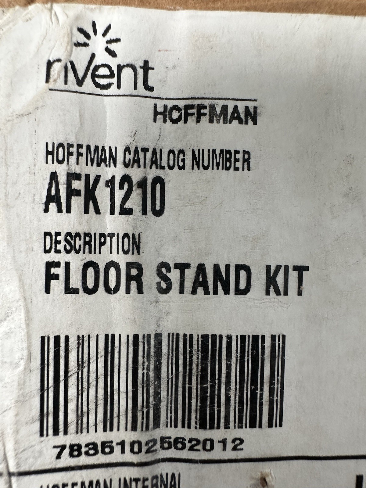 NEW HOFFMAN AFK1210, FLOOR STAND KIT, STEEL, 12 INCH X 10 INCH STEEL ENCLOSURE