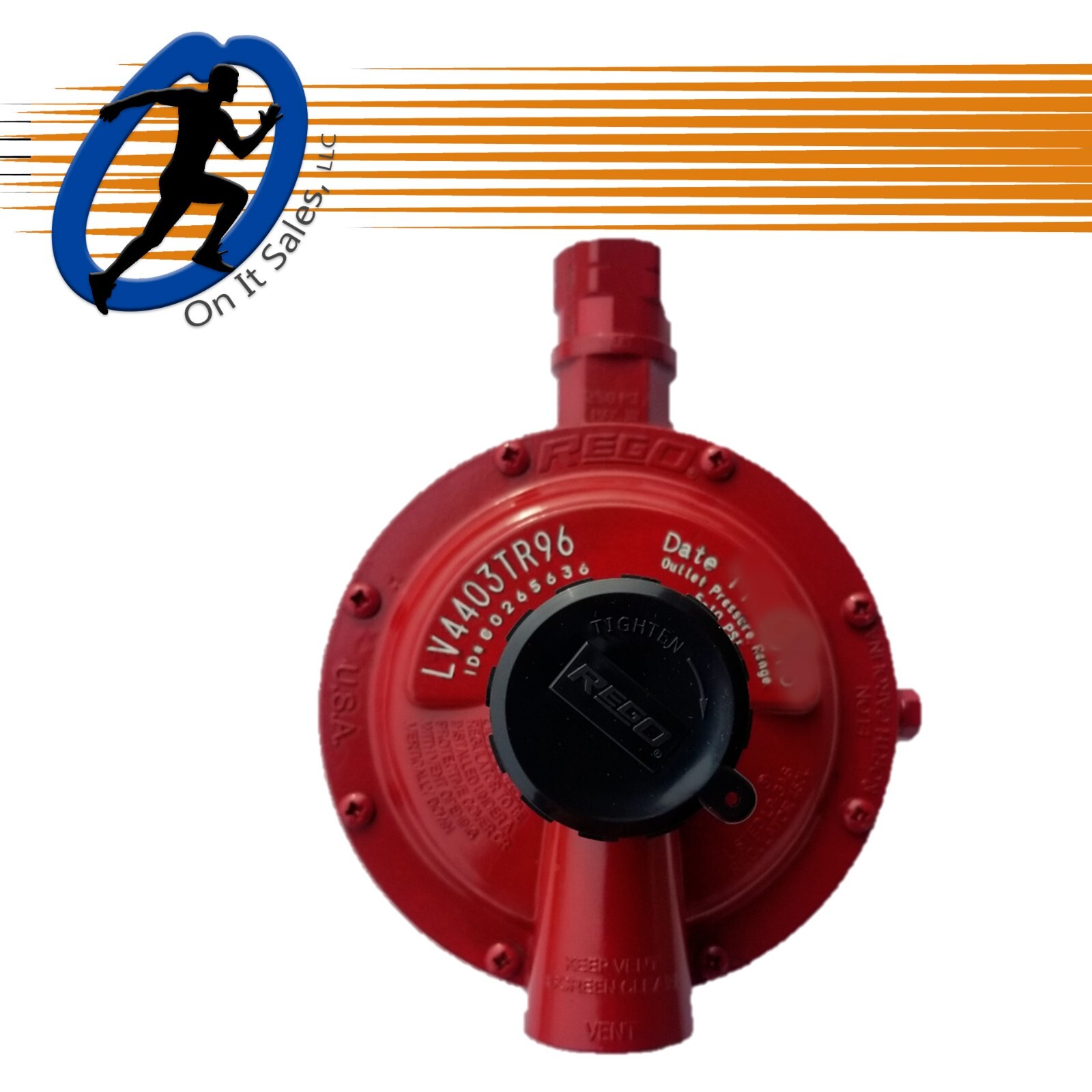 Rego Regulator 1st Stage LV4403TR96 High Pressure  2.5m BTU - F.POL x 3/4" F.NPT