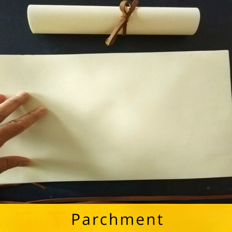1PC A4 Handmade Skin Parchment Real Sheepskin Writing Paper Card Prop Retro