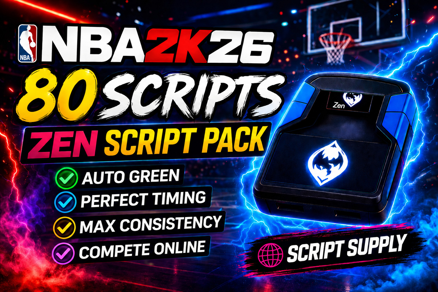 NBA 2K26 Cronus Zen Scripts 80 Pack – Hoops, Glory, Saint, Yoga, Sosa, +MORE