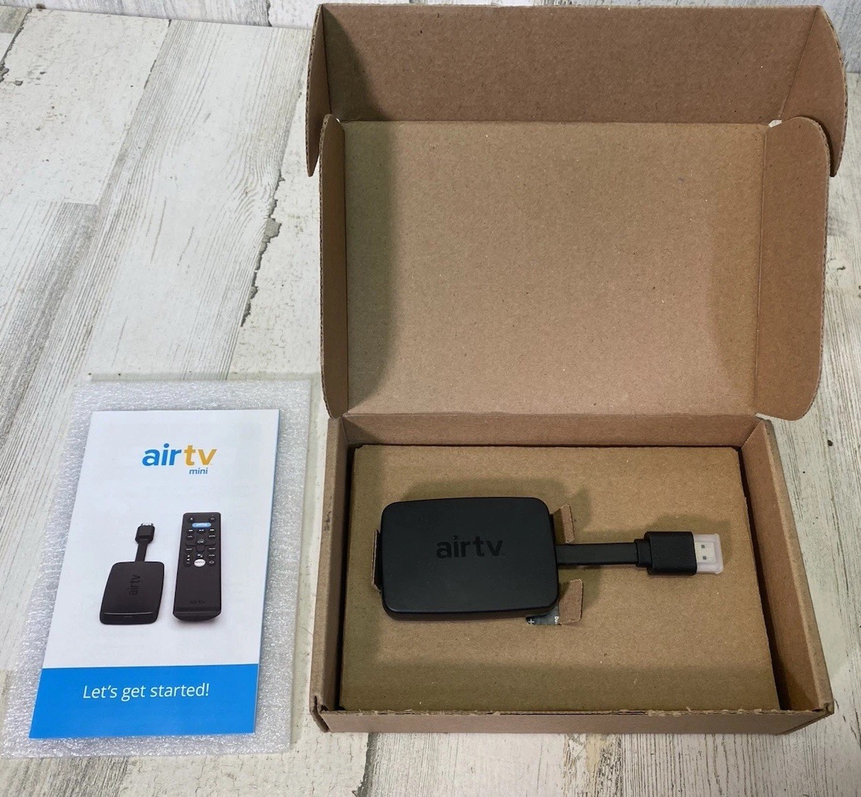 Sling Air TV Mini Dongle Remote Wire And Plug Open Box