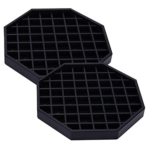 Drip Trays 6" Coffee Countertop Octagon Drip Tray Black Plastic Coffee Drip
