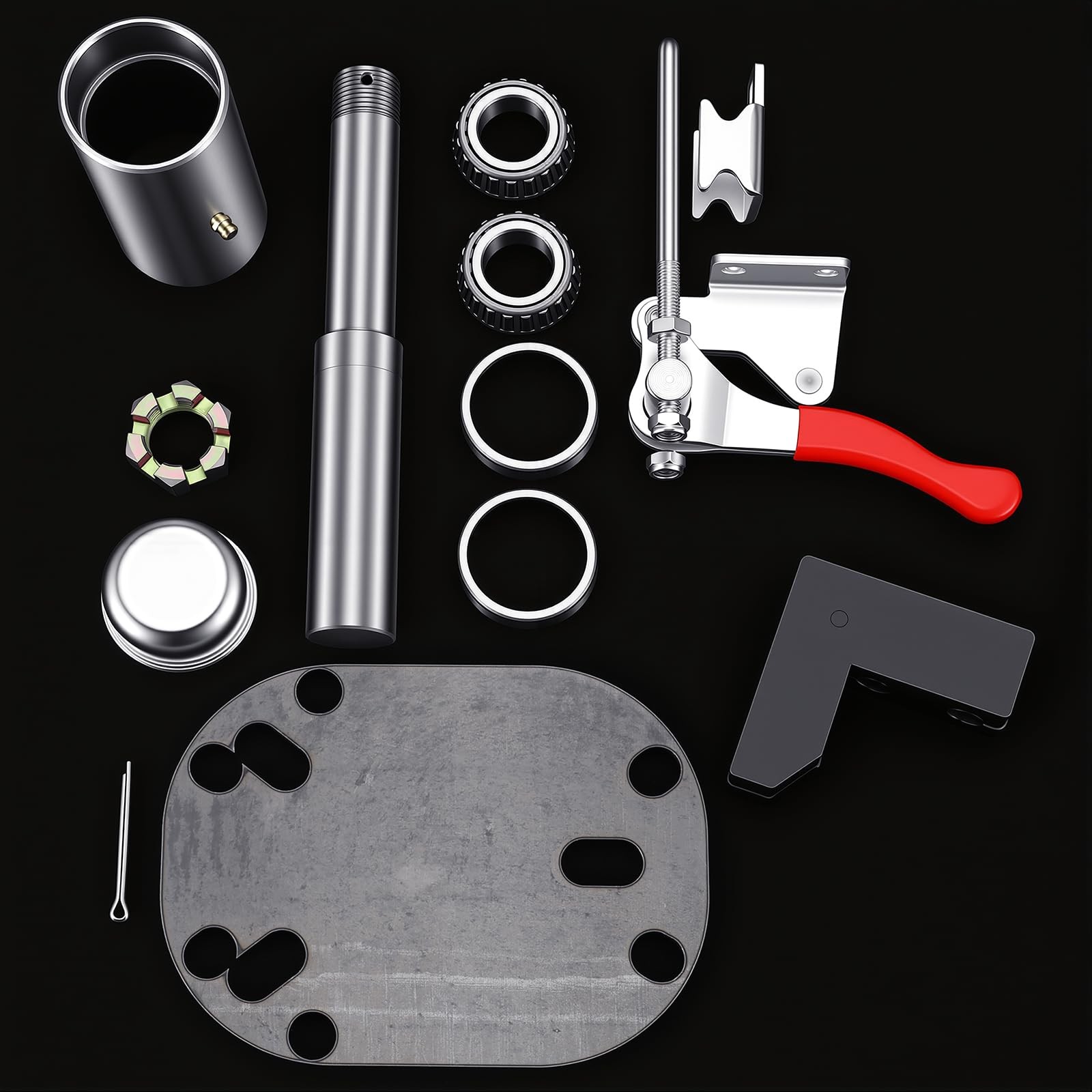 Tire Carrier Hinge Kit Include Necessary Latch, Slewing Bearing, Bearing Hub ...