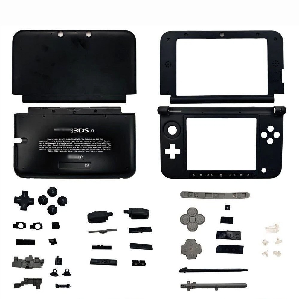 Full Housing Shell for Nintendo 3DS XL Replacement System Screen Tool Part Black