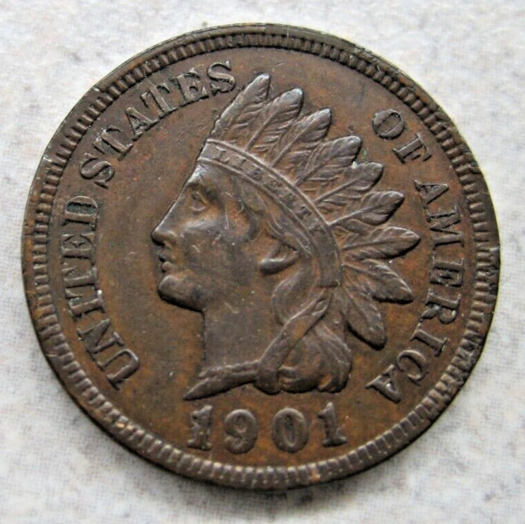 1901 Indian Head Cent, XF.