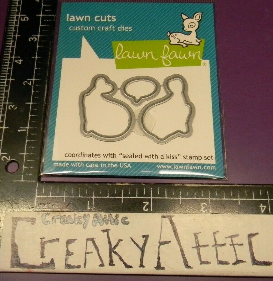 SEALED WITH A KISS SEAL DIE CUT CUTTING EMBOSS LAWN FAWN CUTS CREAKYATTIC