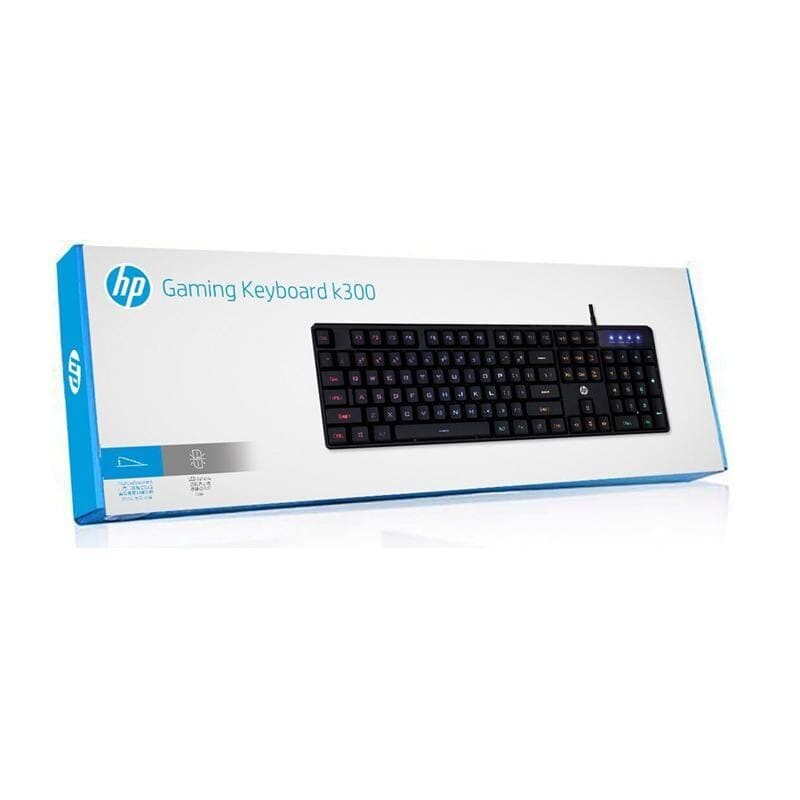 HP K300 wired gaming keyboard membrane backlit English