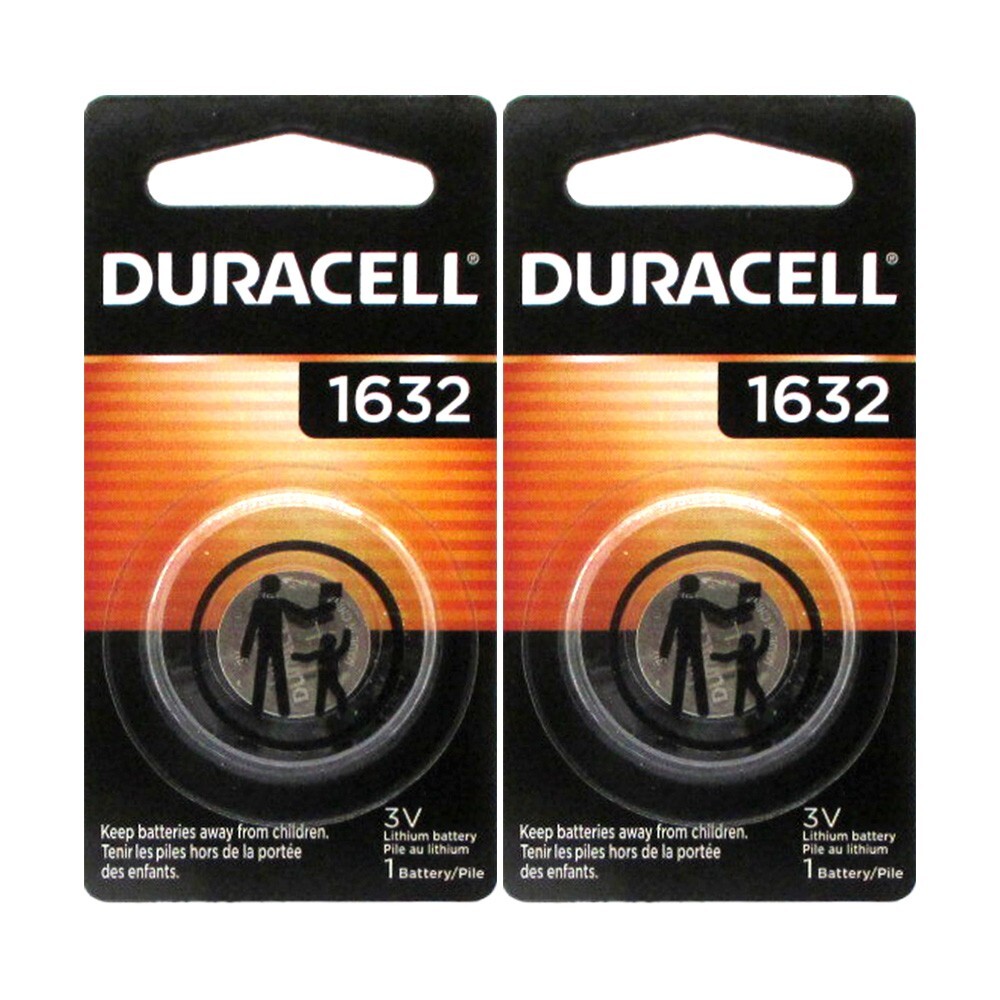 2 Pcs Duracell CR1632 1632 Car Remote Batteries
