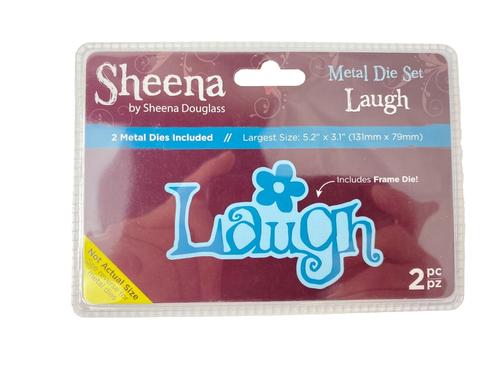 LAUGH - Sheena Douglass - Metal Die Set - Crafters Companion - New