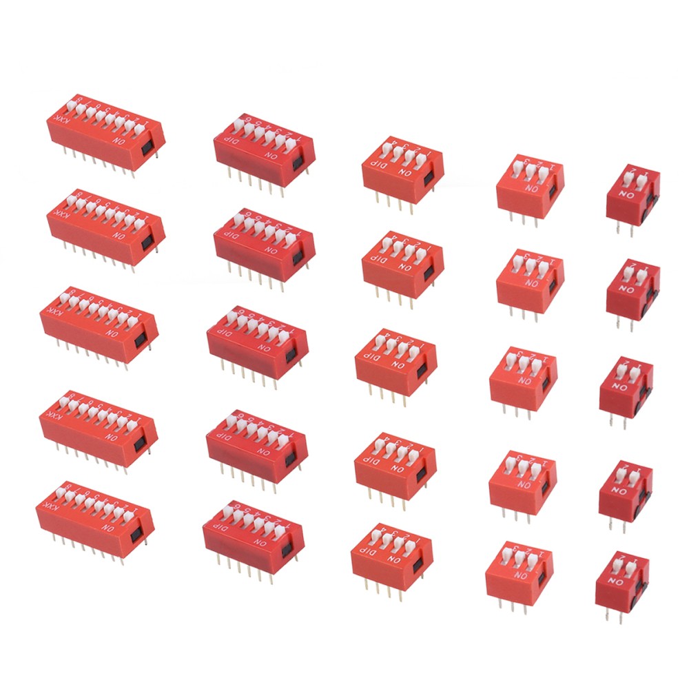 35pcs DIP Toggle Switch Slide Electronic Configuration Coding Switch for Circuit