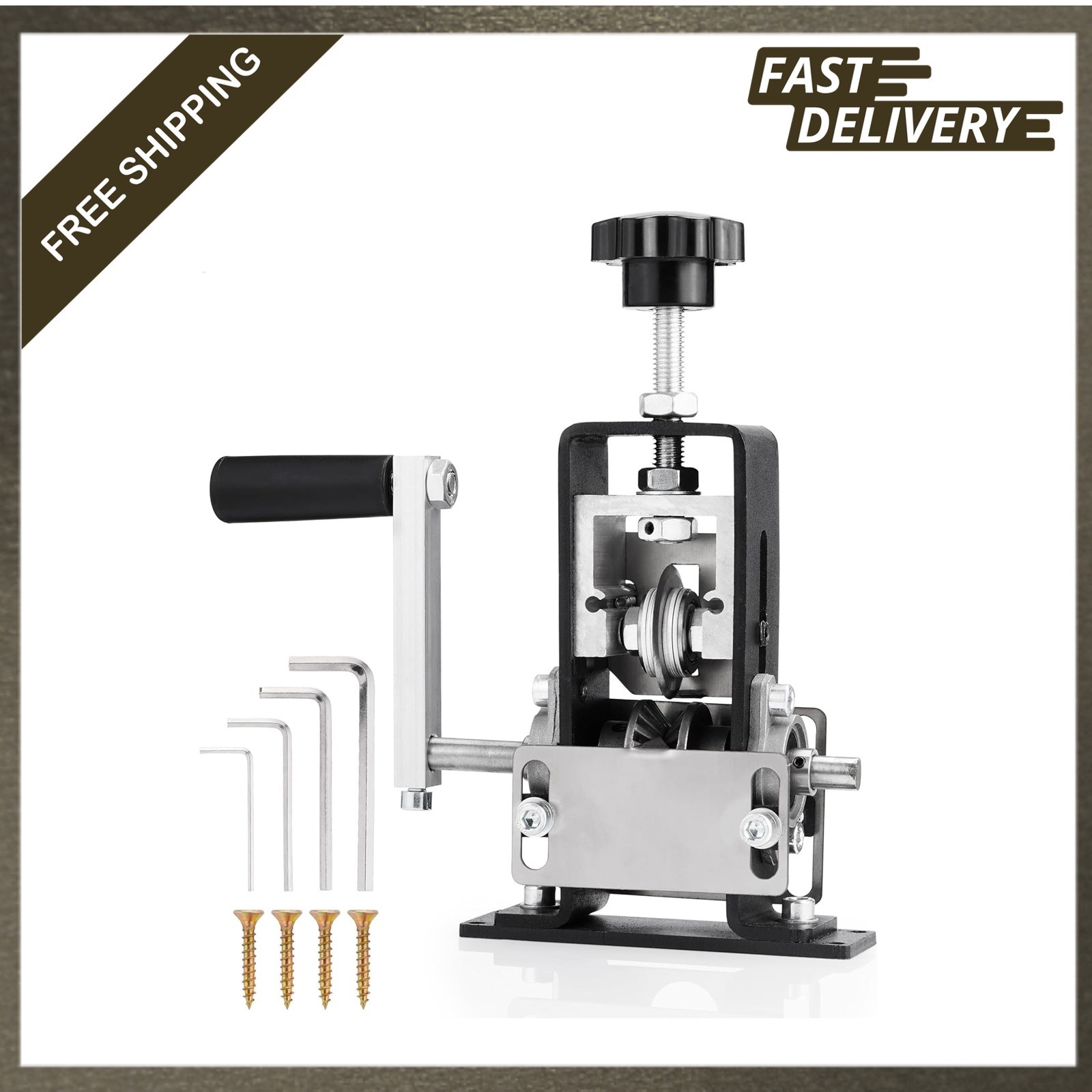Manual Wire Stripping Machine, 2 in 1 Drill-Powered Hand Crank Wire Peeler, 0.06