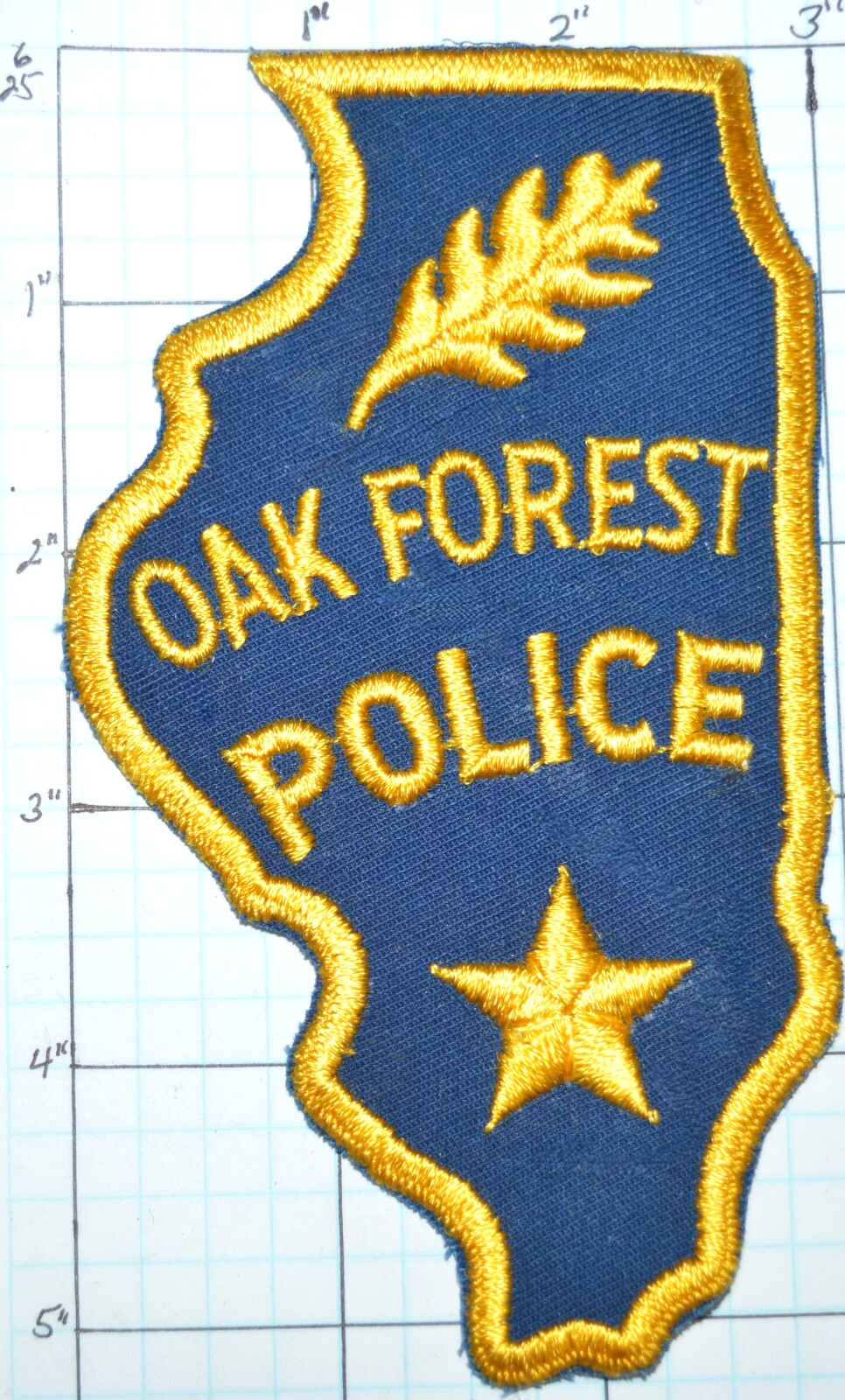 ILLINOIS, OAK FOREST VINTAGE POLICE DEPT PATCH