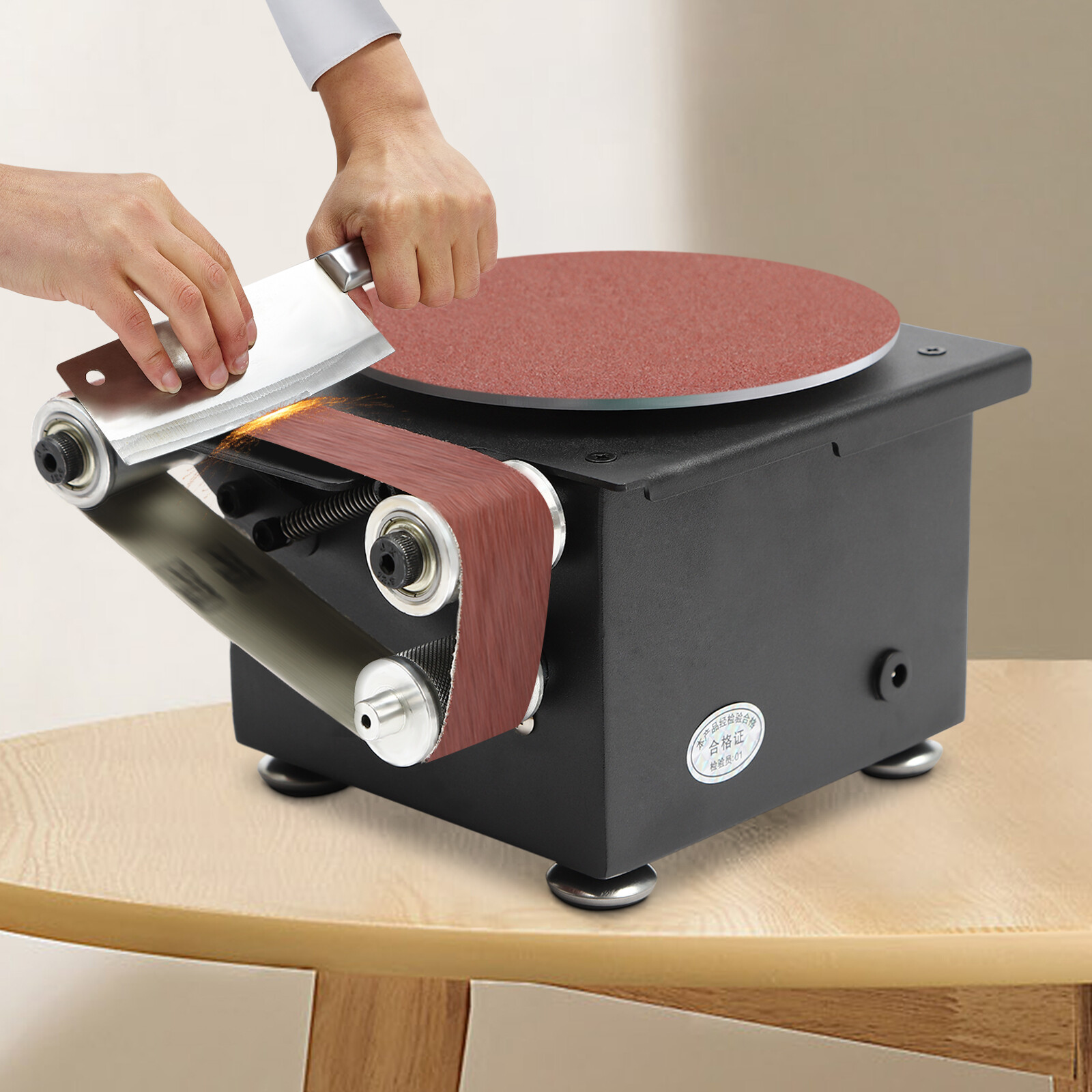 6inch Electric Disc Sander Machine Edge Sharpener Mini Bench Polisher Tools Kits