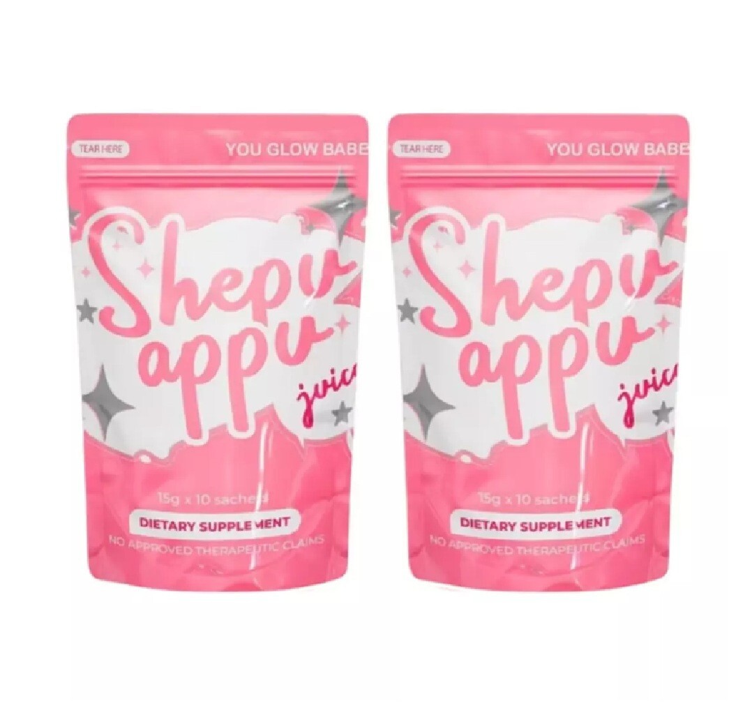 2-Pack You Glow Babe SHAPE UP SHEPU APPU Juice Powder Mix 10 Sachets x 15g Each