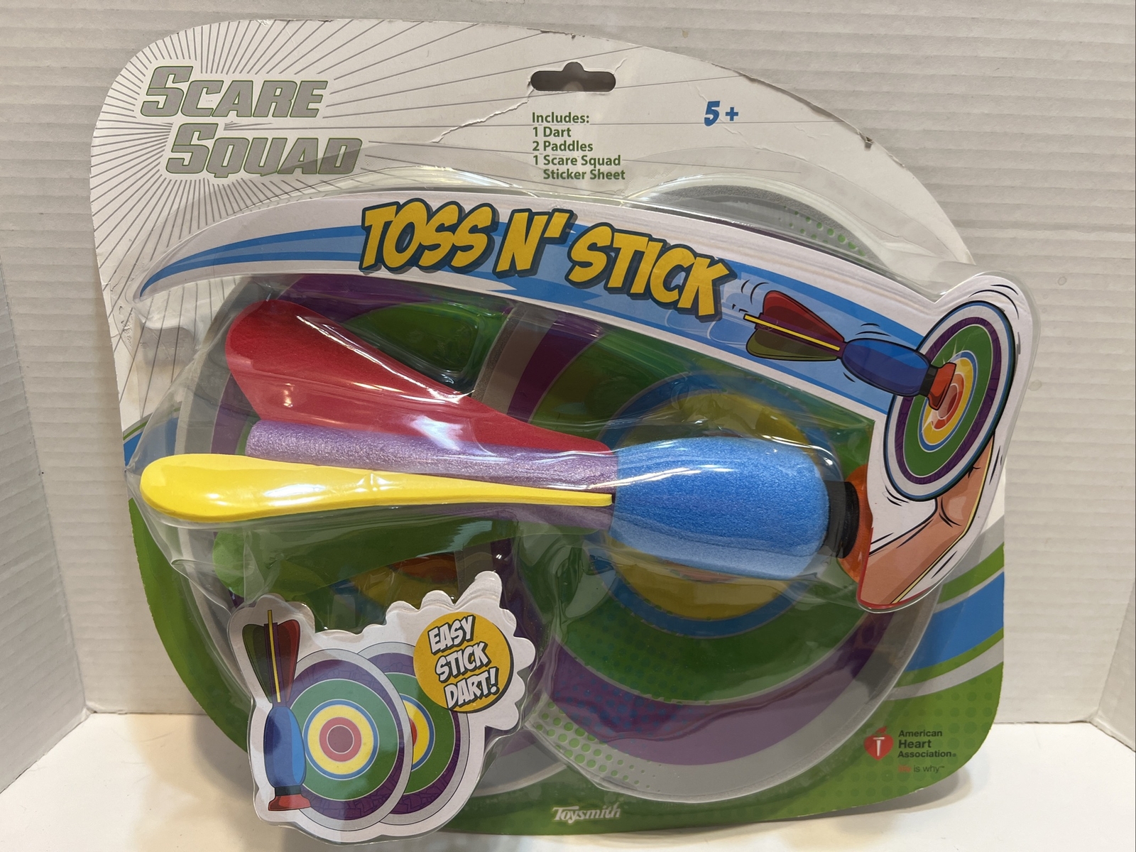 NEW Toysmith Scare Squad Toss and Stick Toy American Heart Association Endorsed